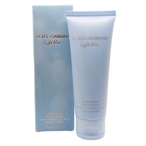 light blue refreshing body cream